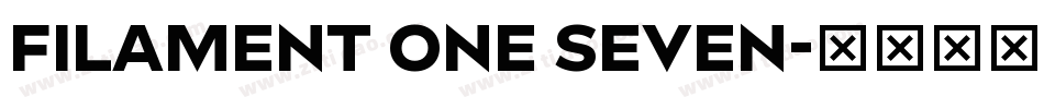 Filament One Seven字体转换